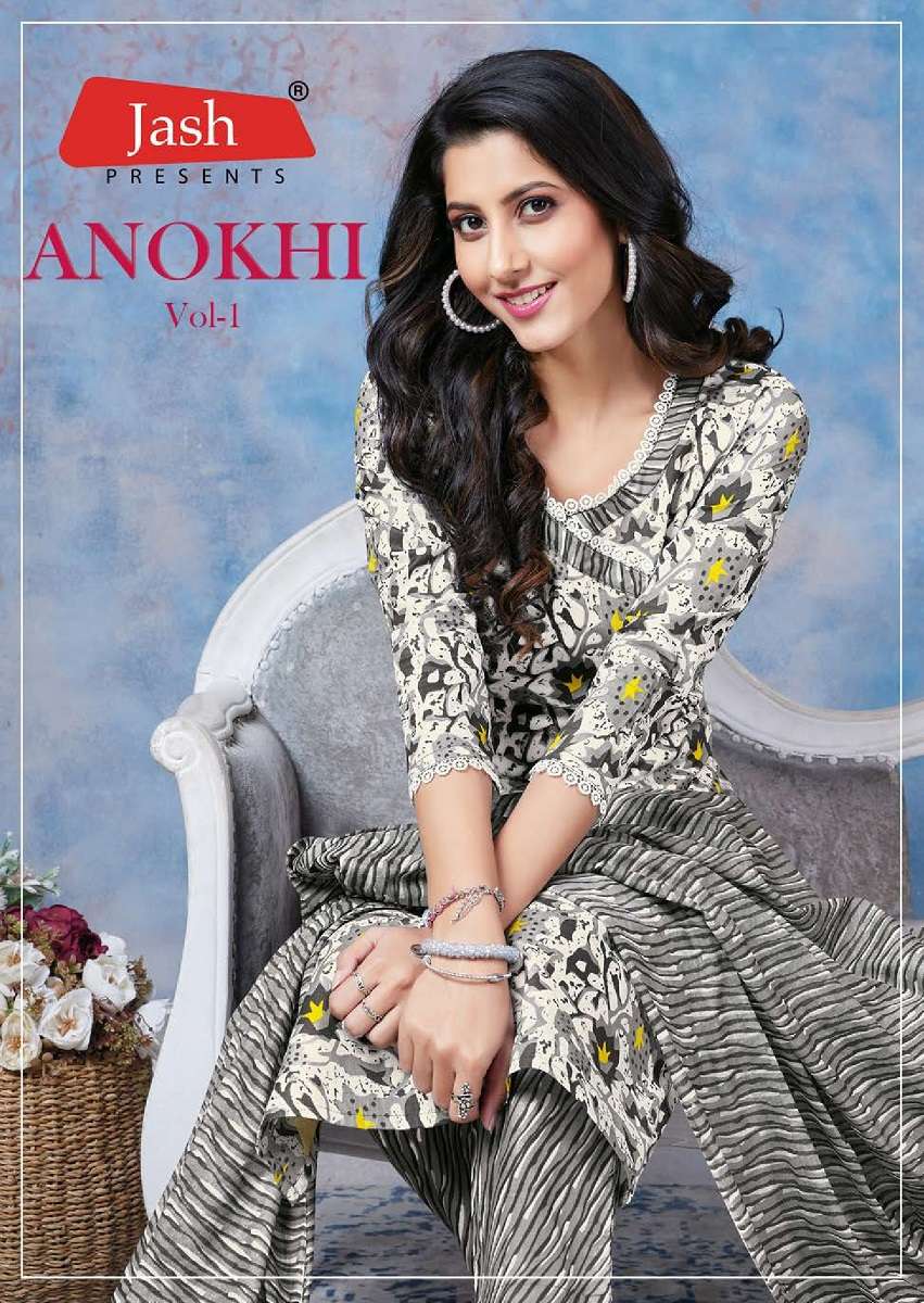 Jash Anokhi Vol-1 series 1001-1010 Pure Cotton readymade suit