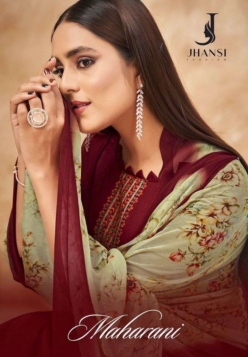 jhansi fashion maharani series 12001-12006 pure jam cotton suit