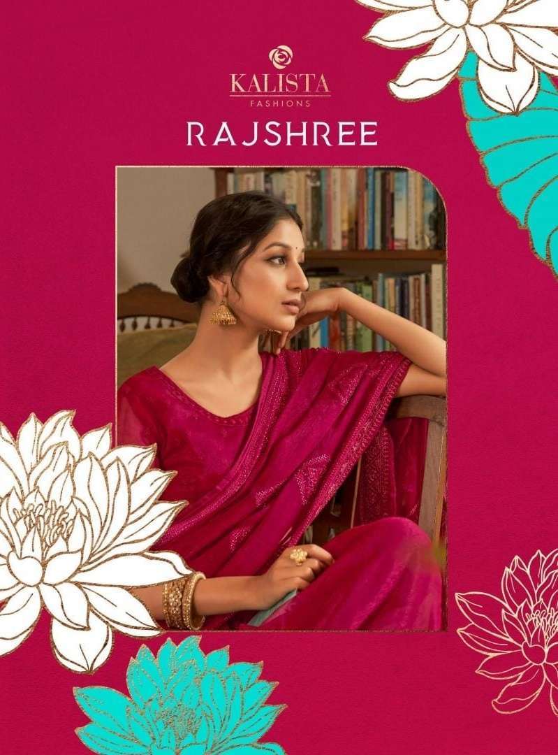 kalista fashion rajshree series 90001-90006 Blooming shimmer saree
