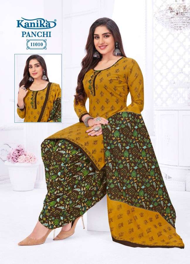 Kanika Panchi Vol-11 series 11001-11012 Indo Cotton With Inner suit