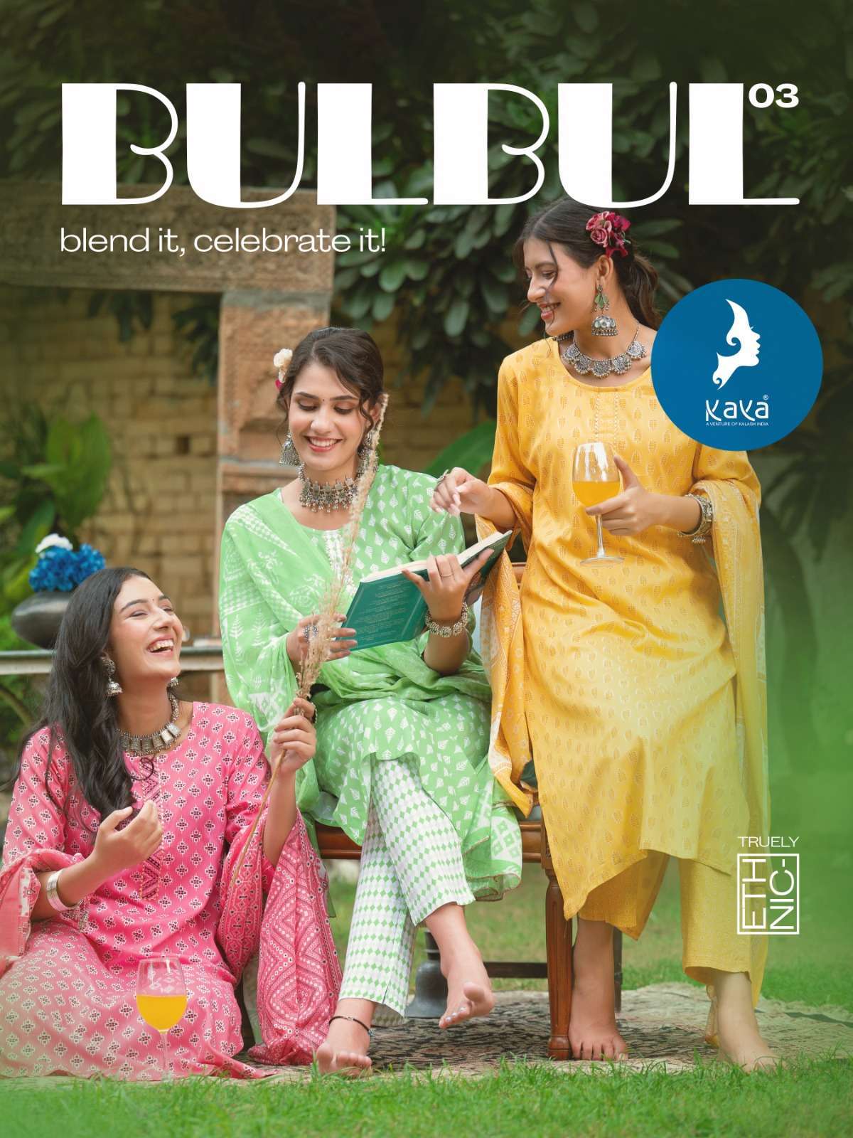 kaya bulbul vol 3 series 01-08 rayon print readymade suit