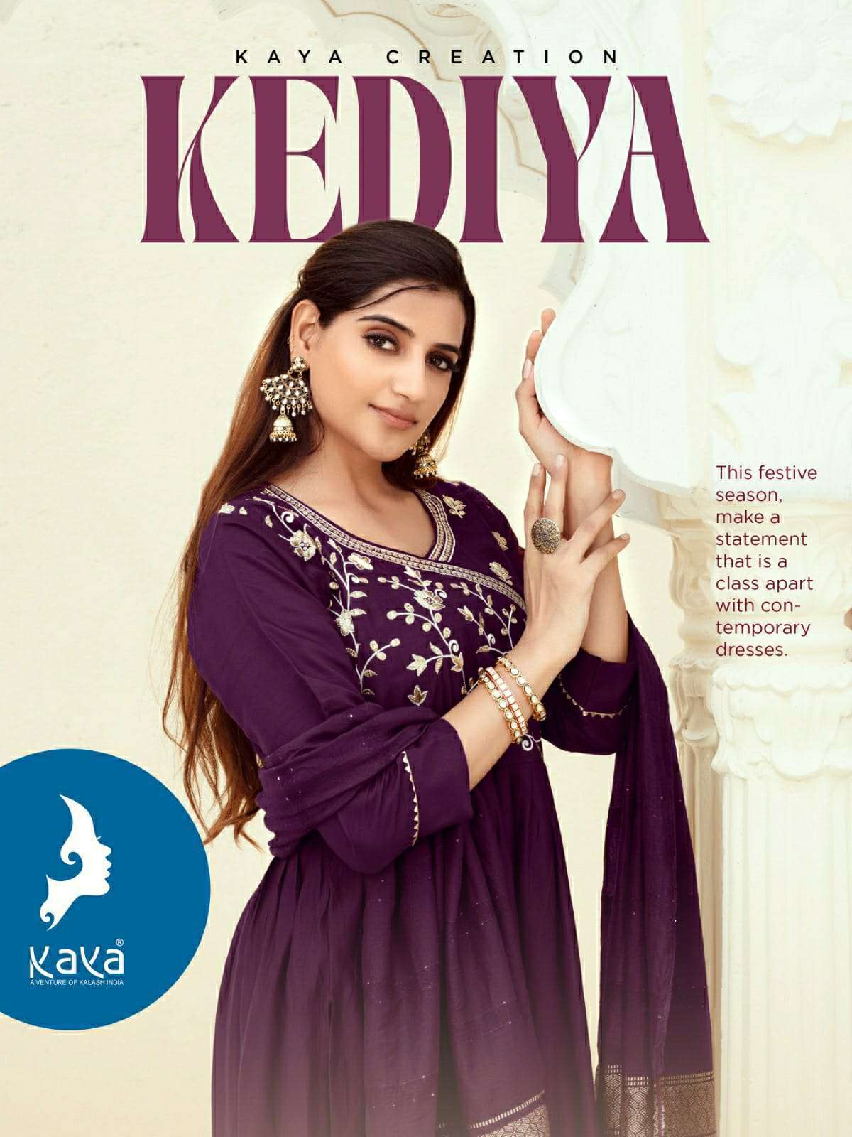 kaya kediya series 01-06 roman silk readymade suit 