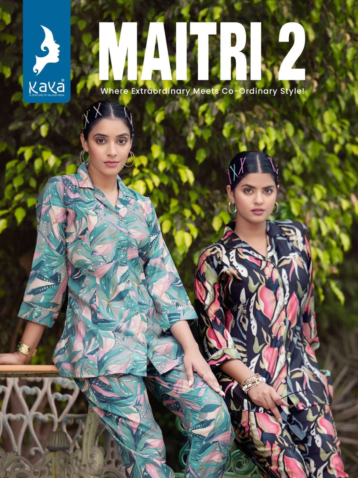 kaya maitri vol 2 series 01-06 chanderi modal print tunic