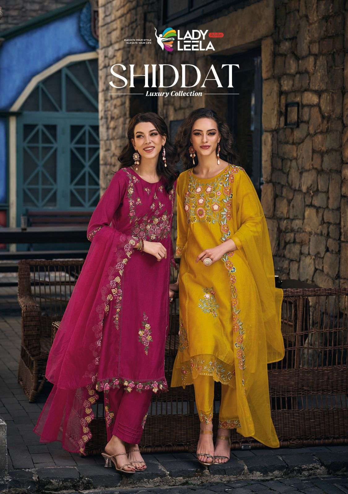 lady leela shiddat series 1031-1036 Pure Viscose readymade suit 