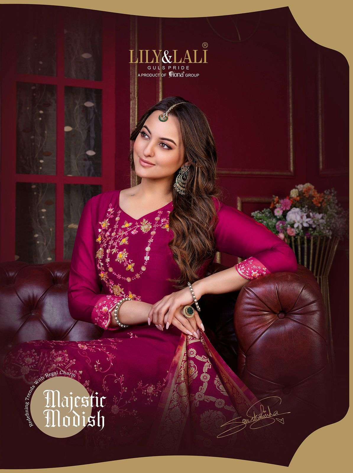 lily & lali majestic modish series 12601-12608 vichitra silk readymade suit 