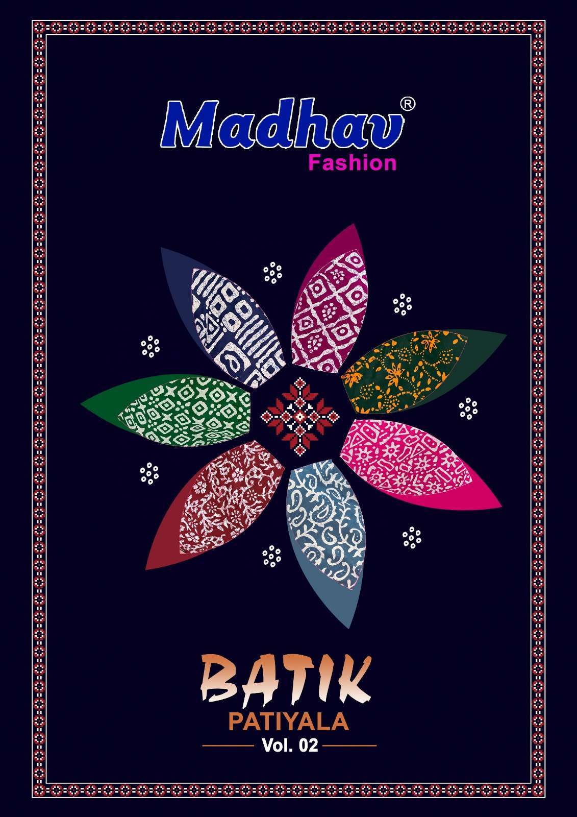 madhav batik patiyala vol 2 series 2001-2010 cotton suit 