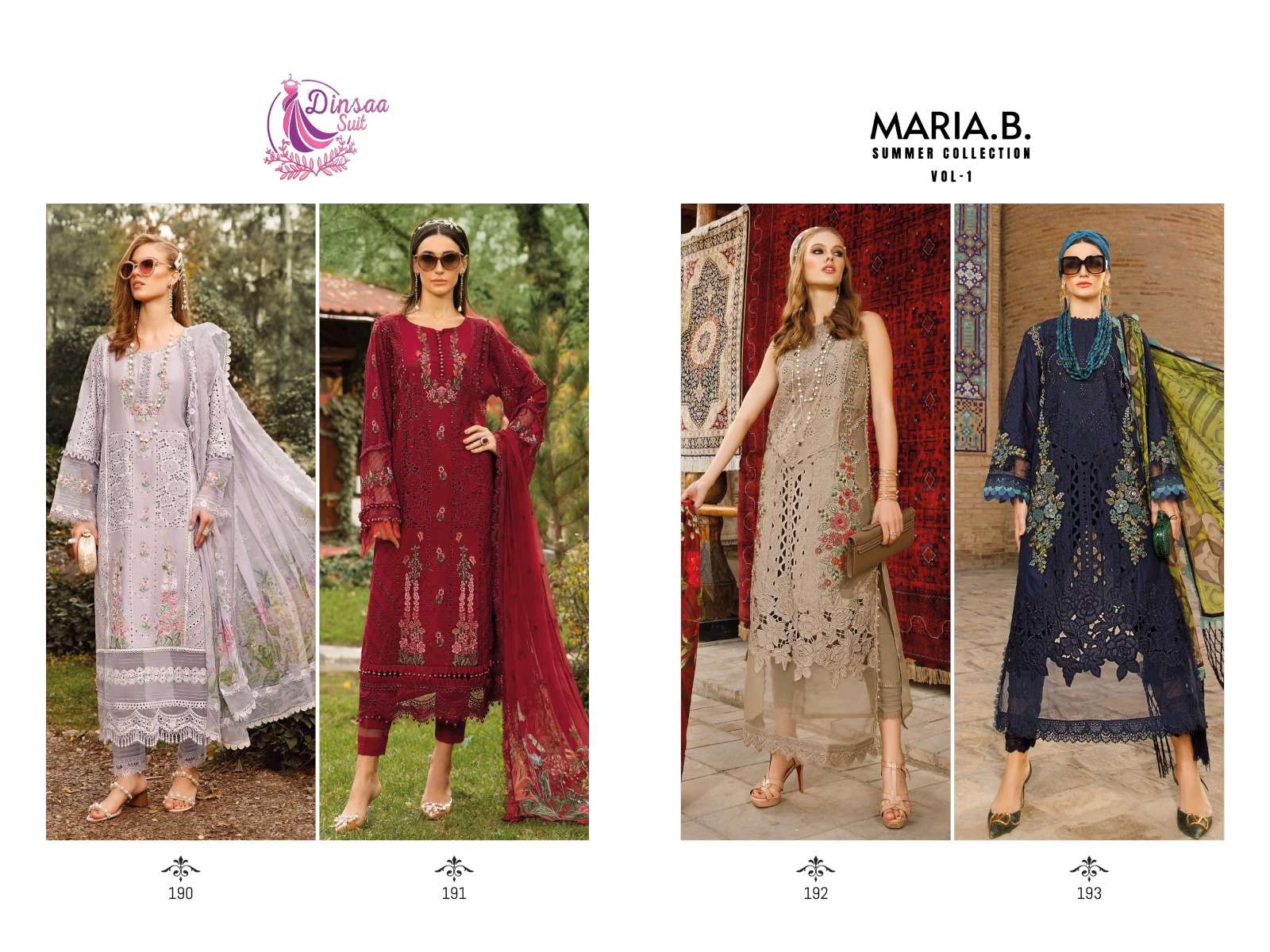 Maria b summer collection vol 1 designer pure cotton suit