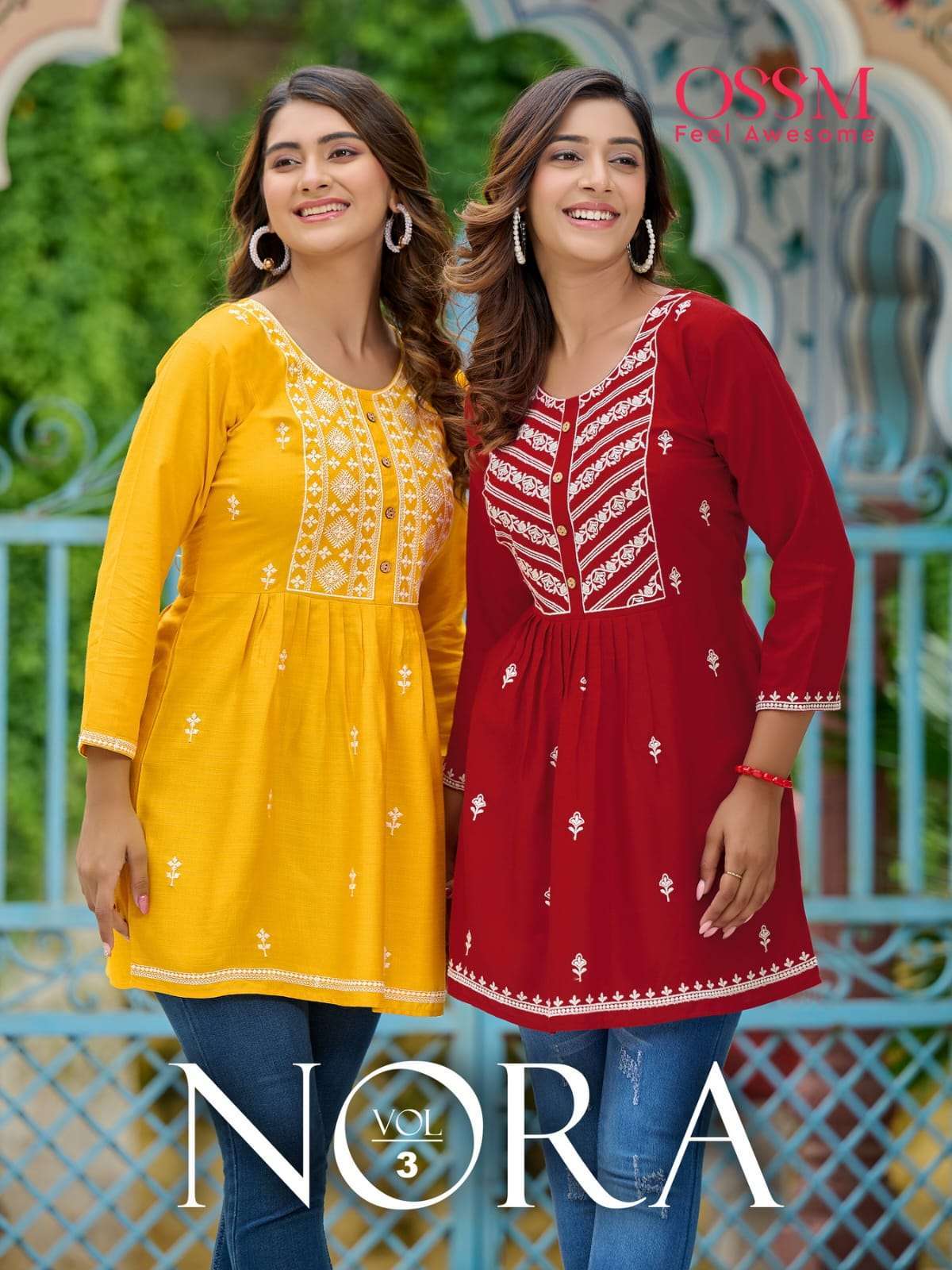 ossm nora vol 3 series 301-306 Heavy Reyon Slub 16kg kurti