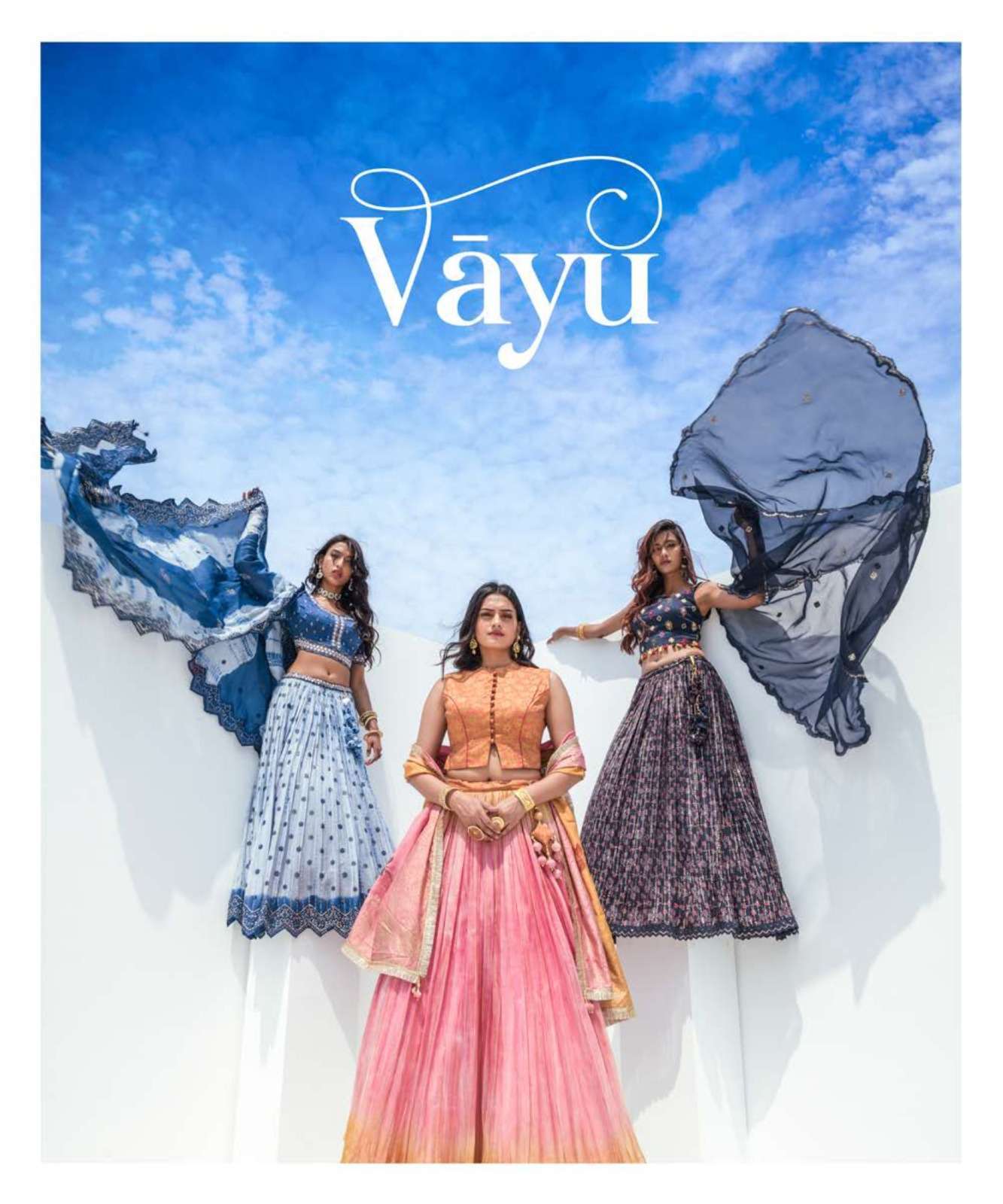 parvati vayu series 77301-77311 pure viscose lehenga