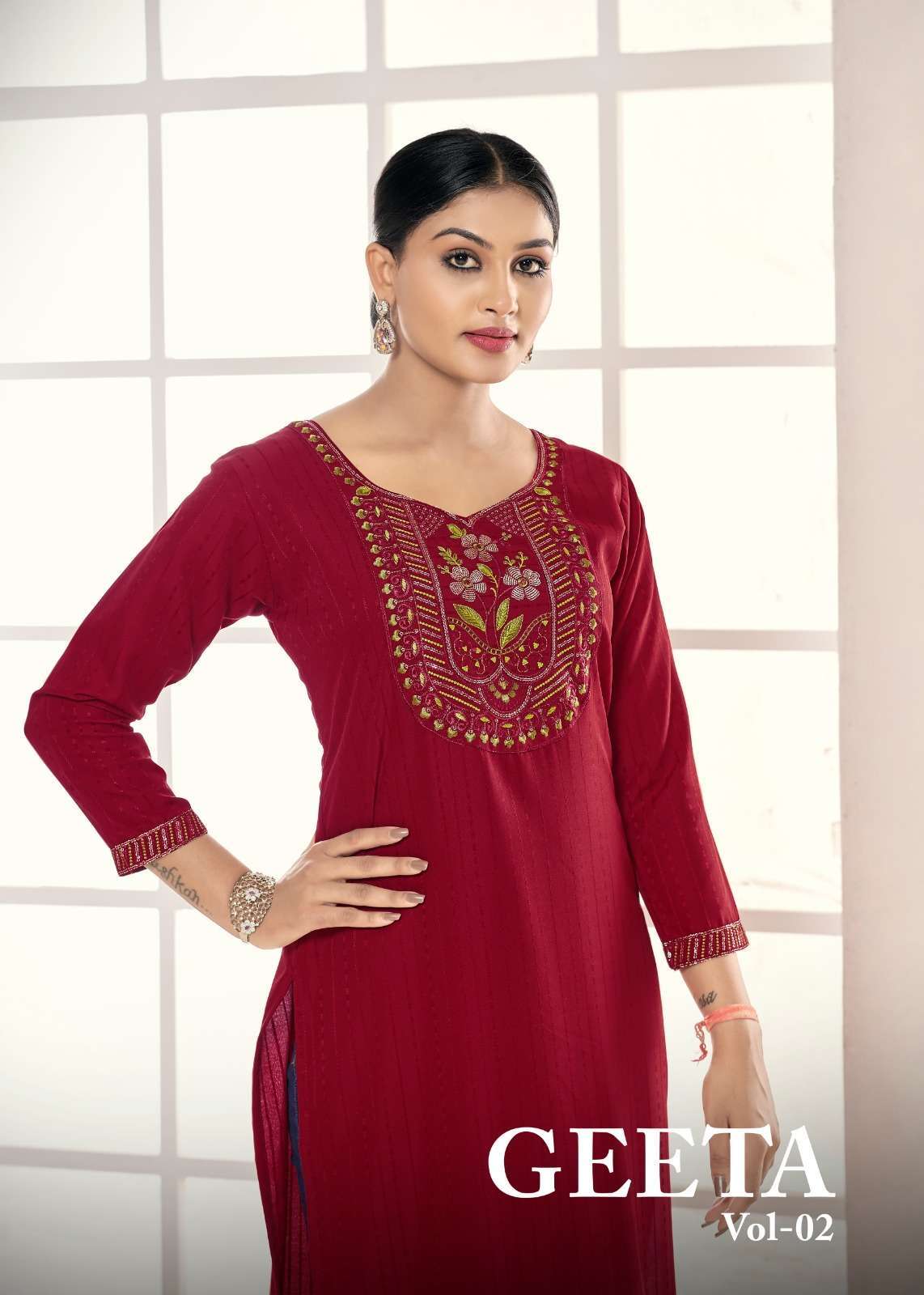 Pr geeta vol 2 series 1001-1004 russian silk kurti