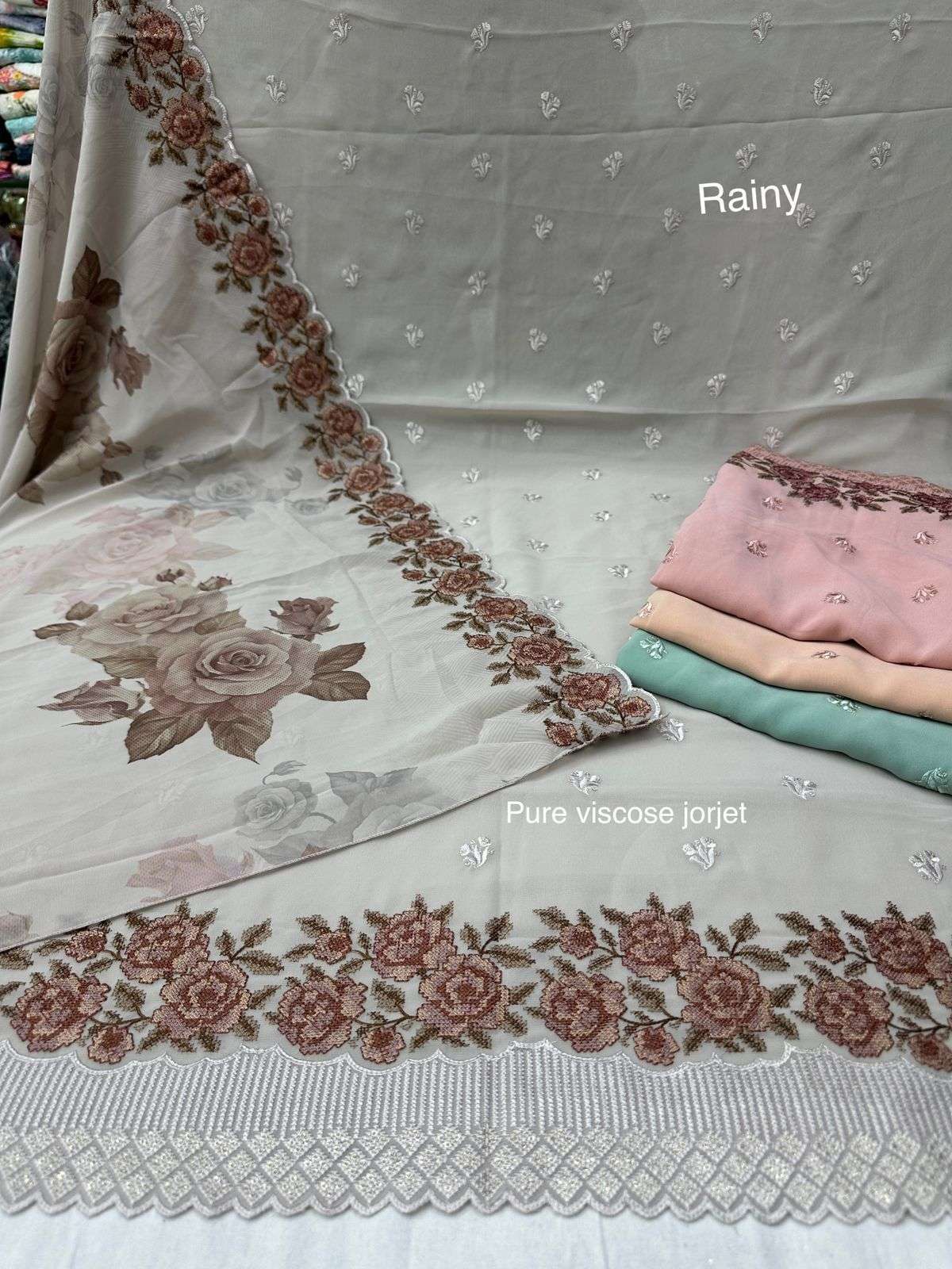 pr rainy Pure viscose fabrics suit