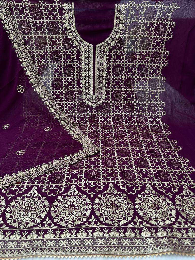 pr rubina designer work zomato silk salwar suits collection