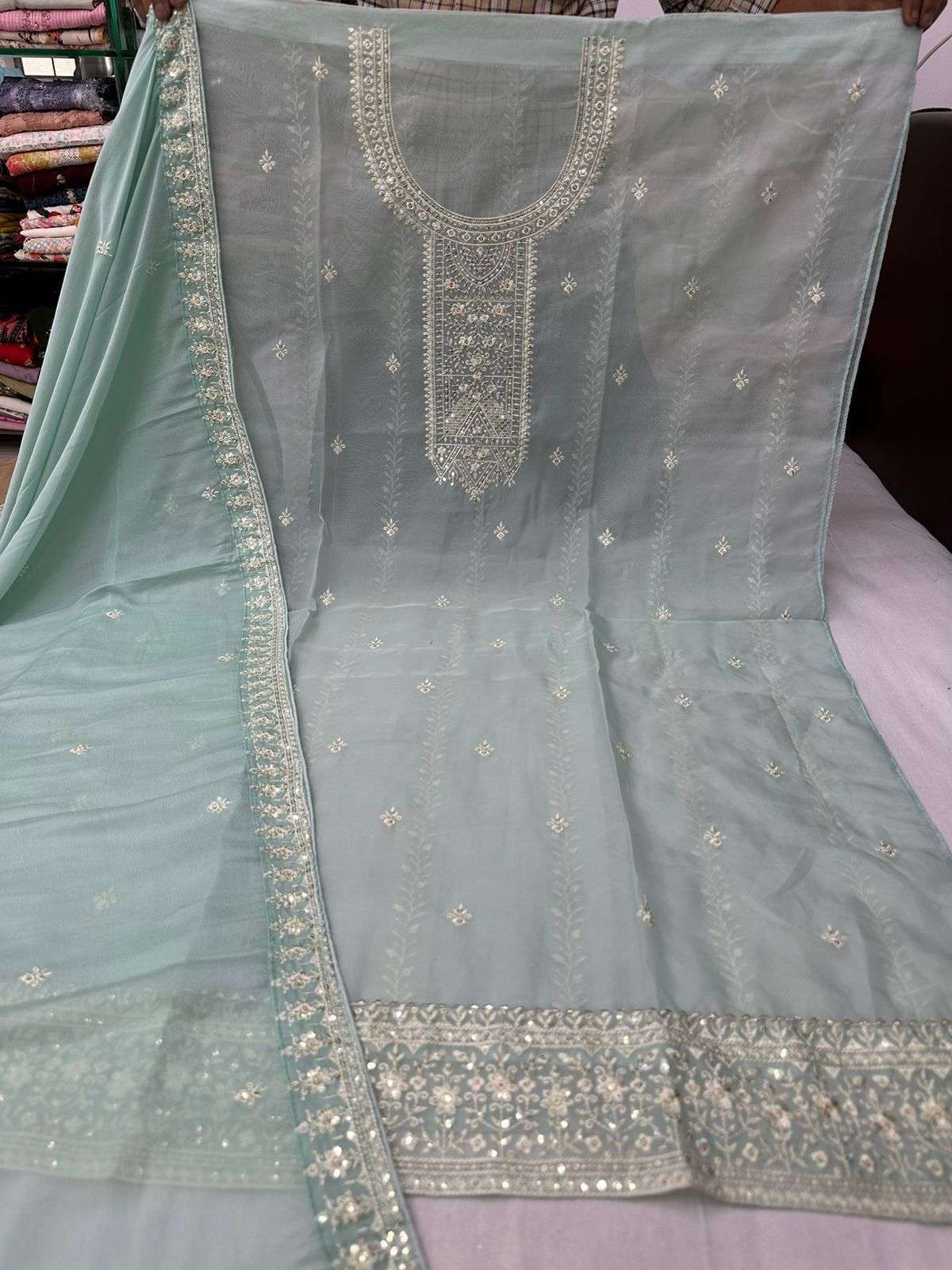 pr shreya Pure orgenza Back work special suit