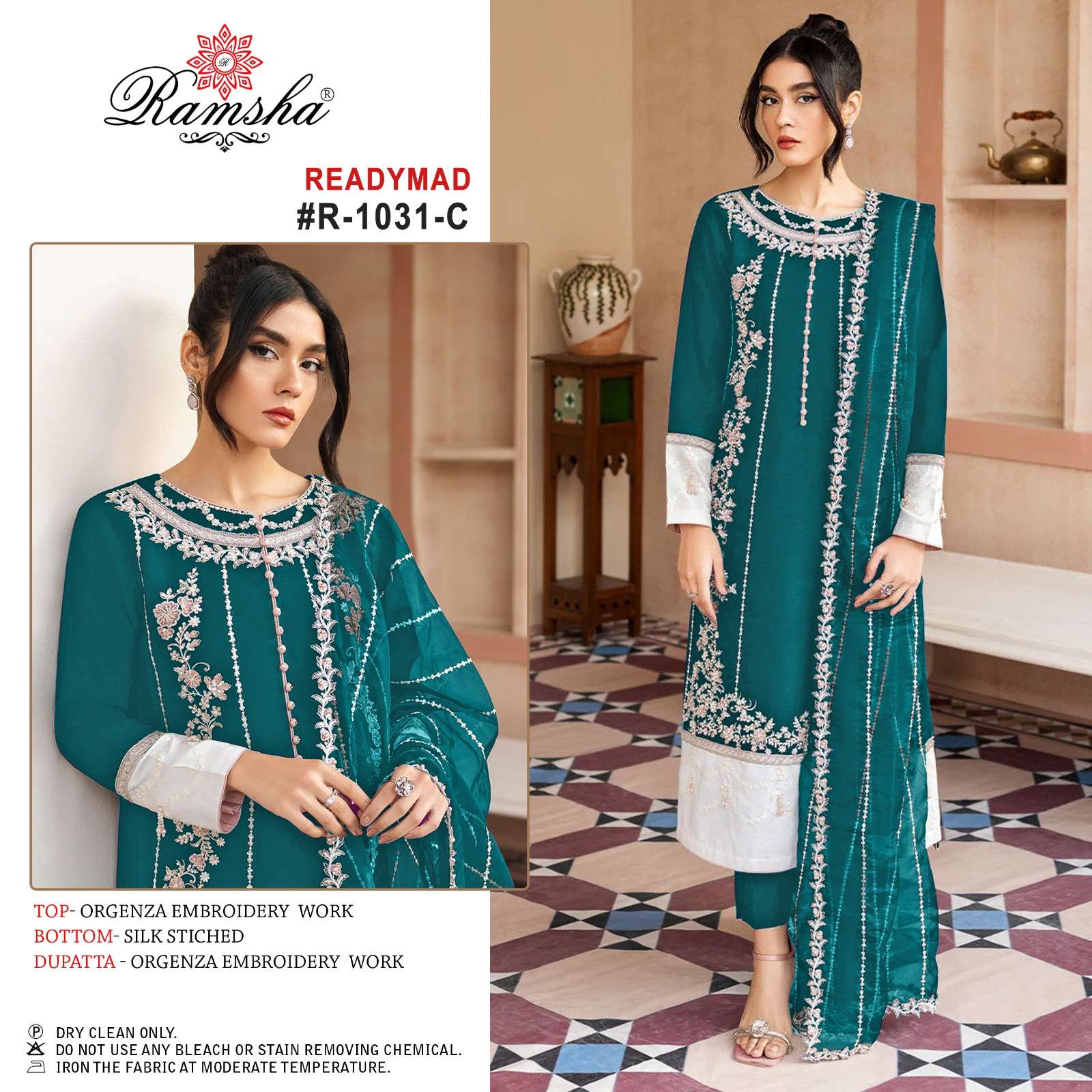 ramsha R-1031 nx designer organza suit 