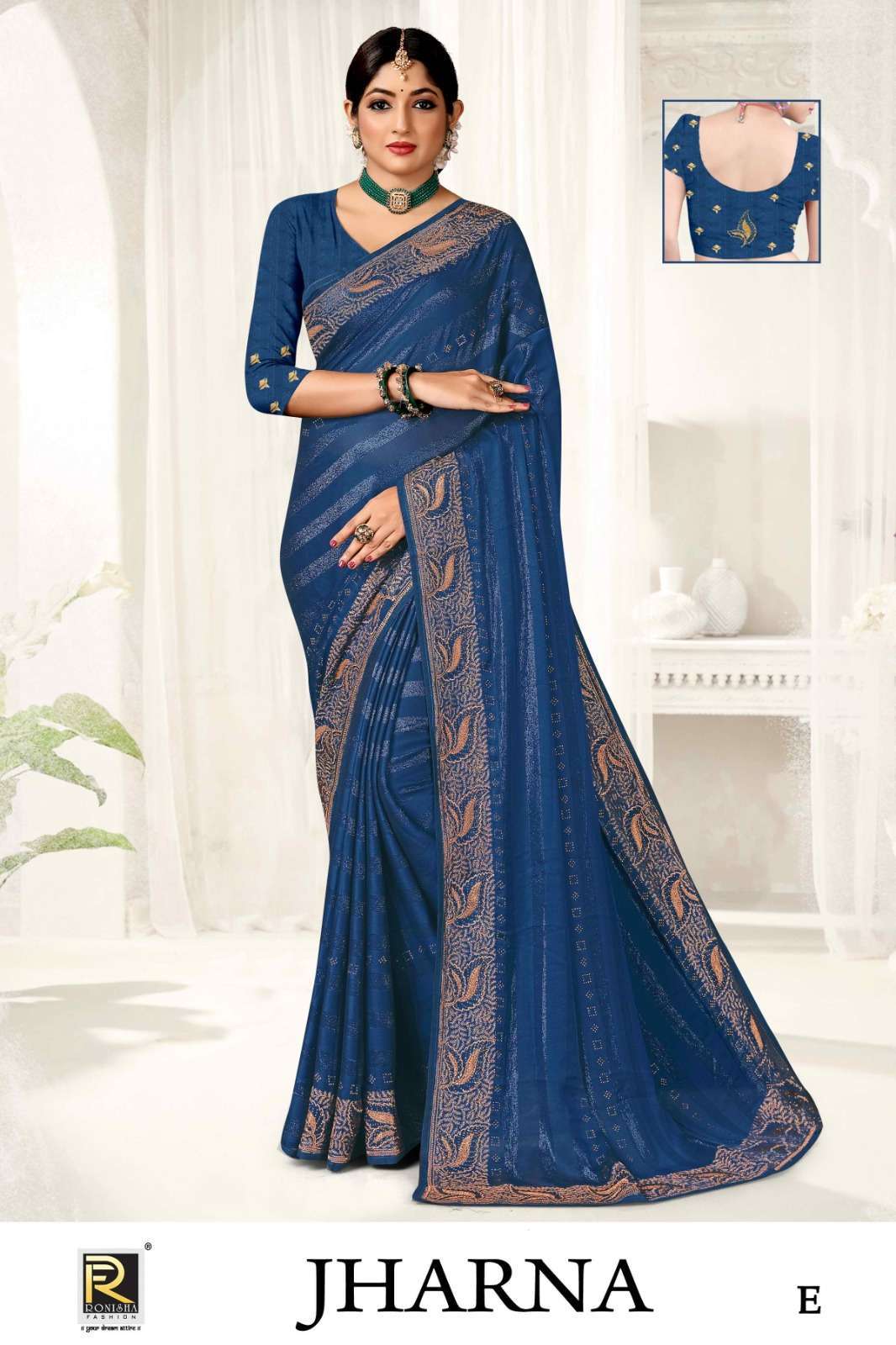 ranjna saree jharna fancy fabrics saree