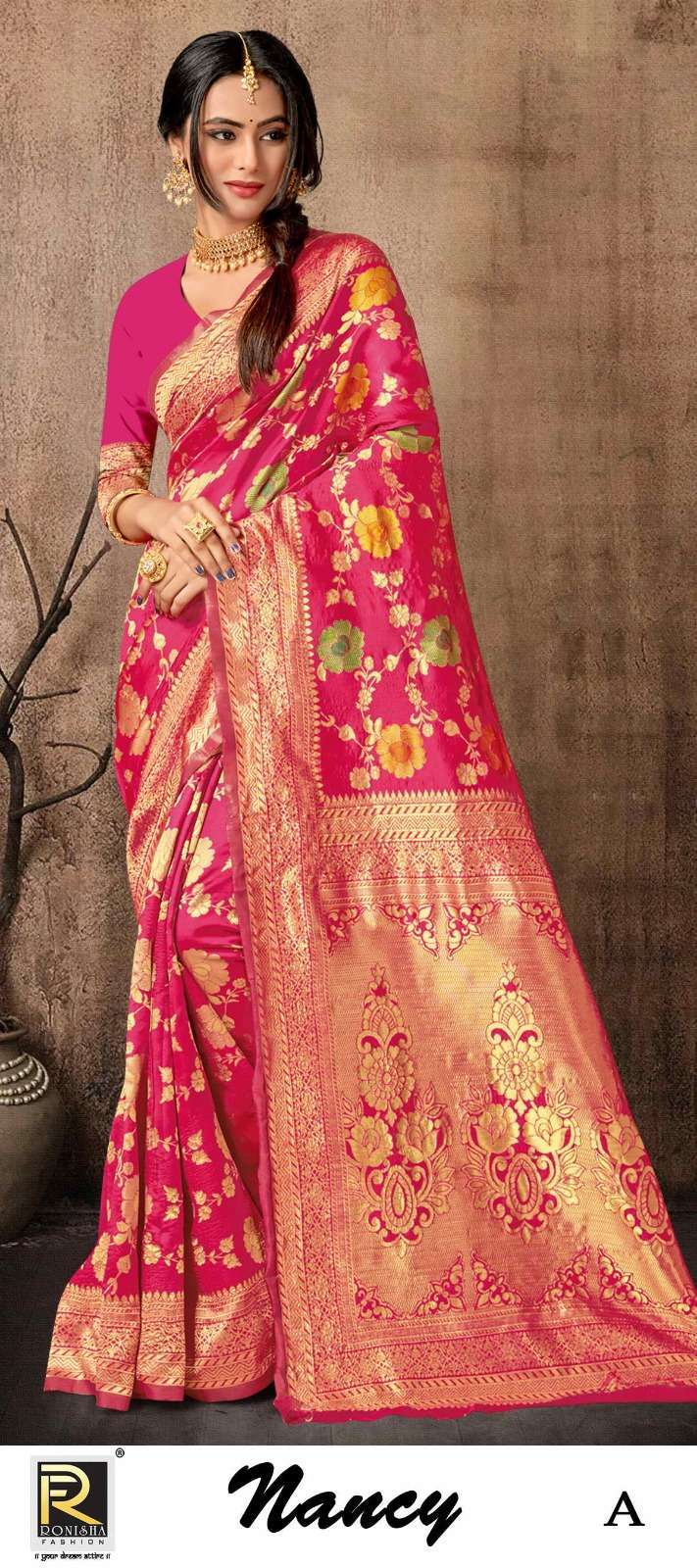 ranjna saree nancy banarasi silk rich look saree