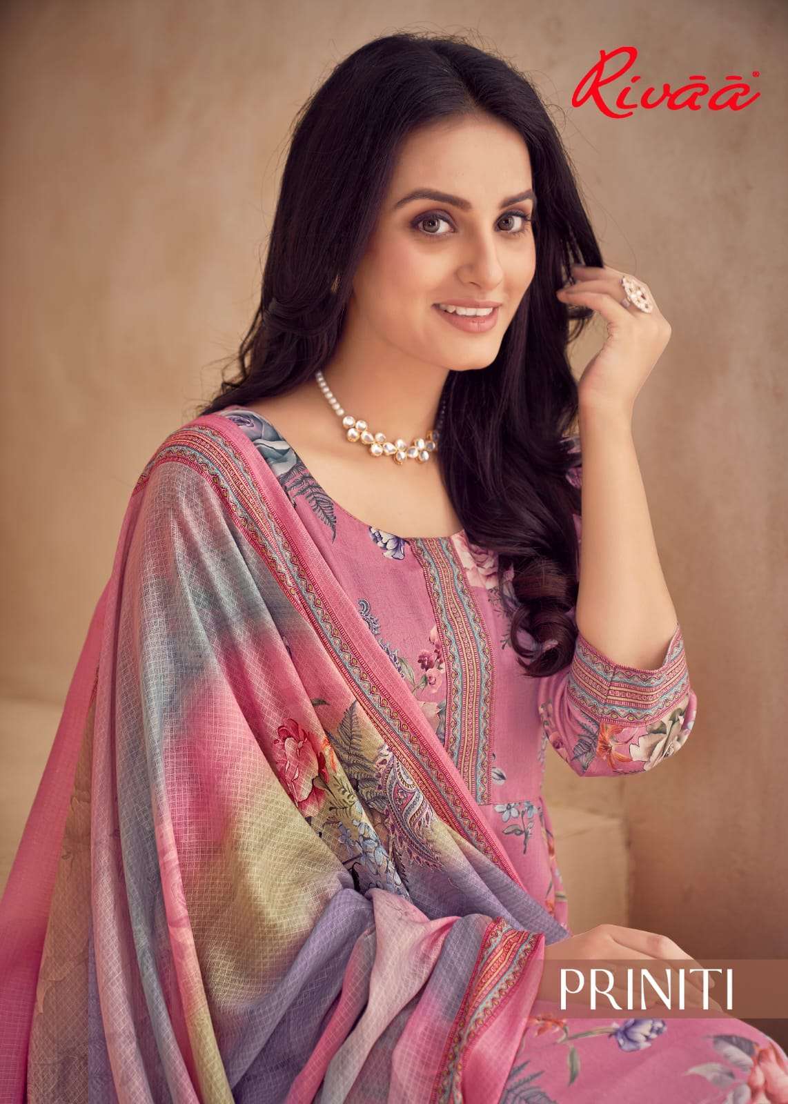 rivaa exports priniti series 4009-4012 heavy jam satin suit