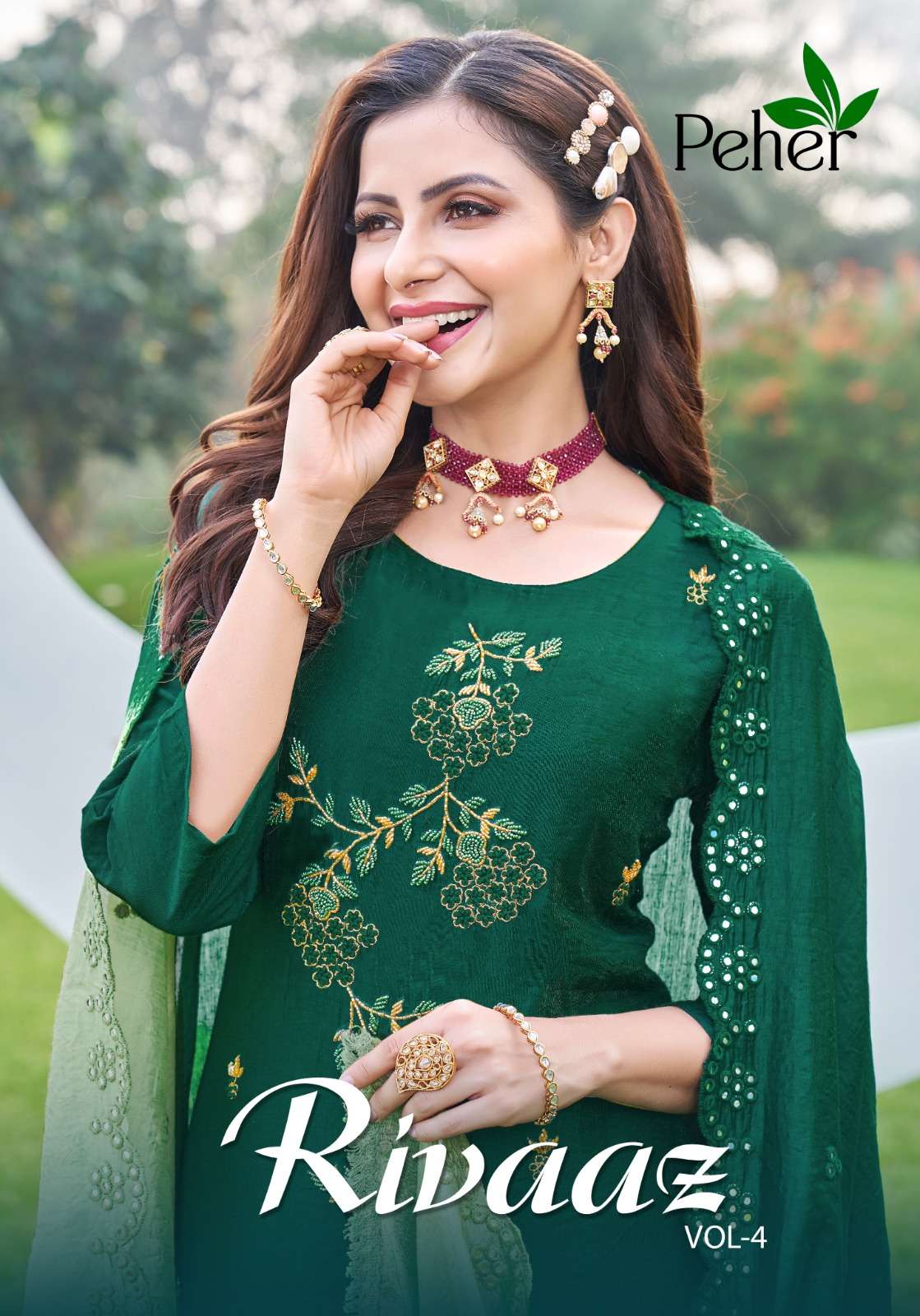 rivaaz vol 4 designer modal silk suit 