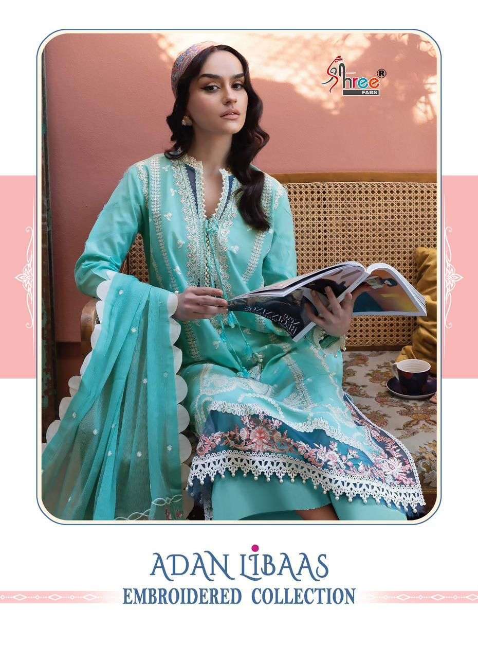 shree fabs adan libaas series 3140-3145 cotton saree