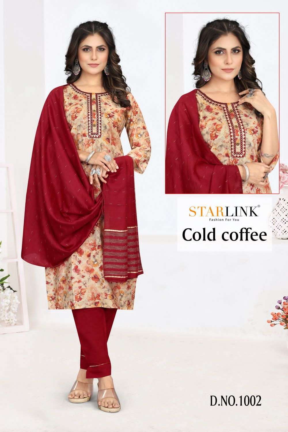 starlink cold coffee series 1001-1020 modal viscose suit 
