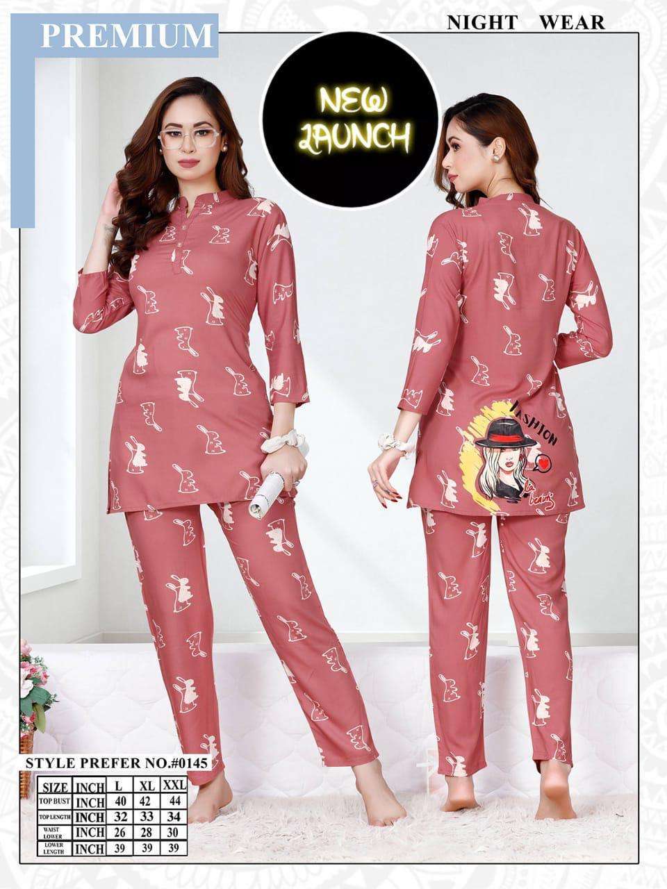 summer special vol .#AT0145 Imported Rayon Printed Long Kurta Payjama Set