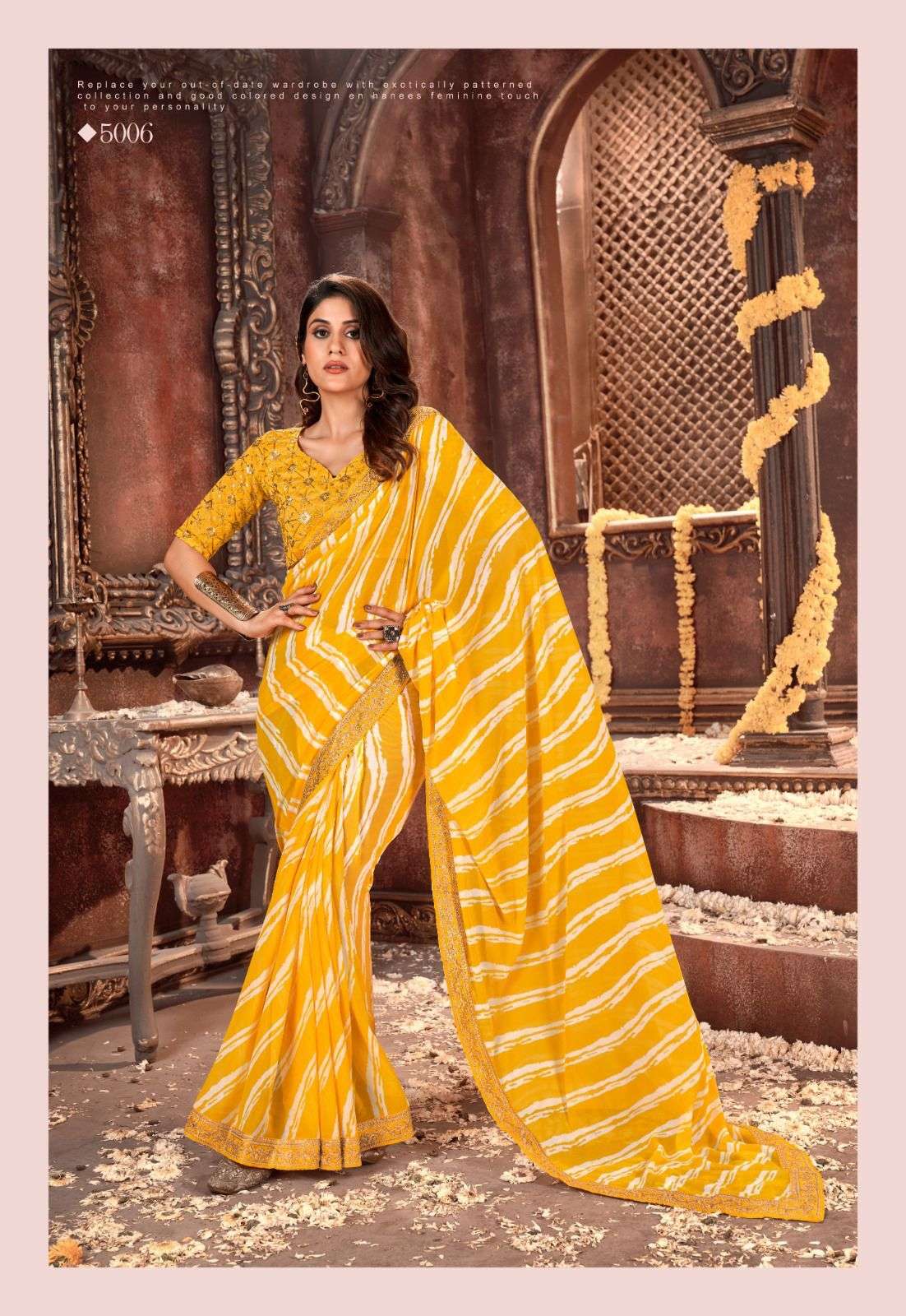 vihana designer Georgette Fabric With embroidery saree