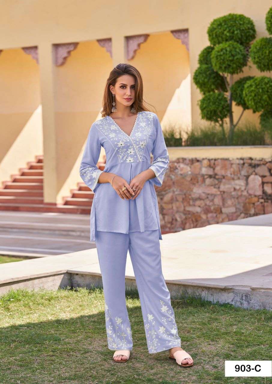 vintage silver designer heavy rayon co ord sets 