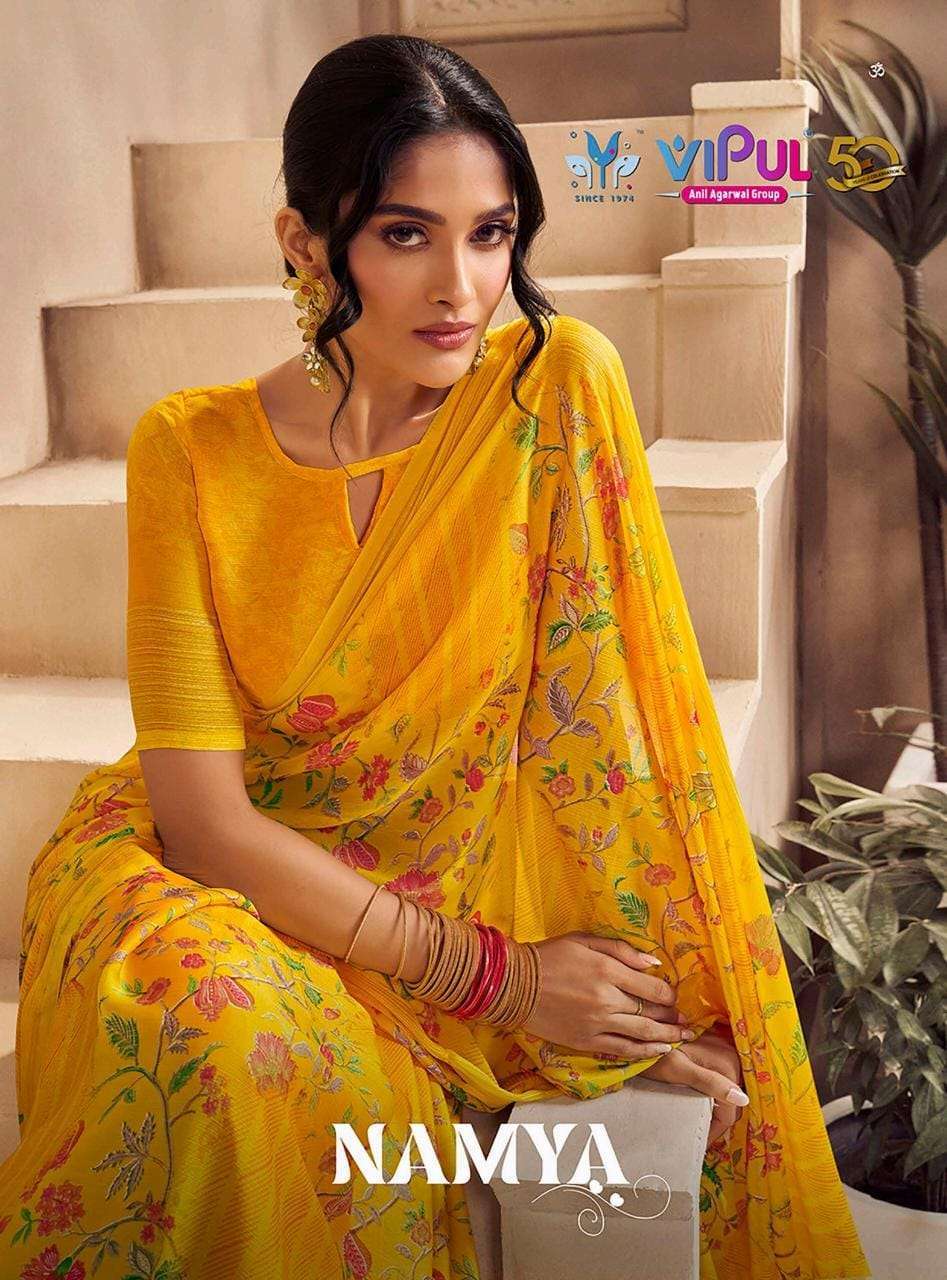 vipul fashion namya series 70407-70418 chiffon saree