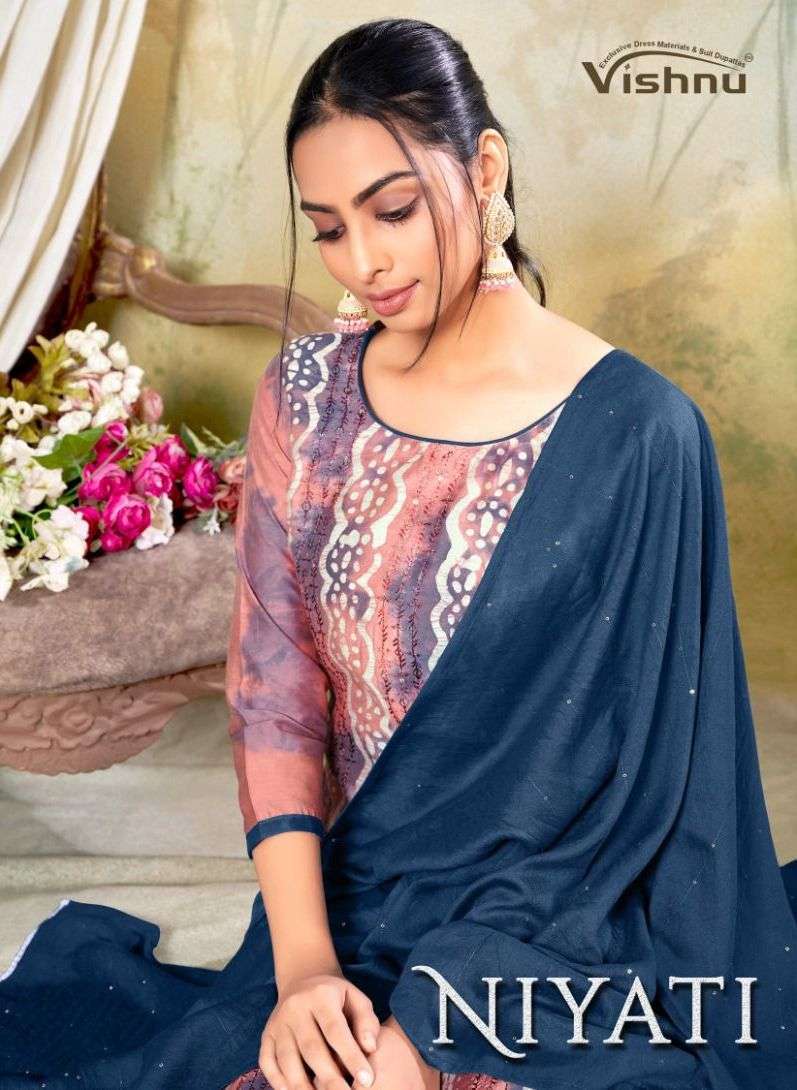 vishnu impex niyati series 96001-96008 gadwal silk suit 