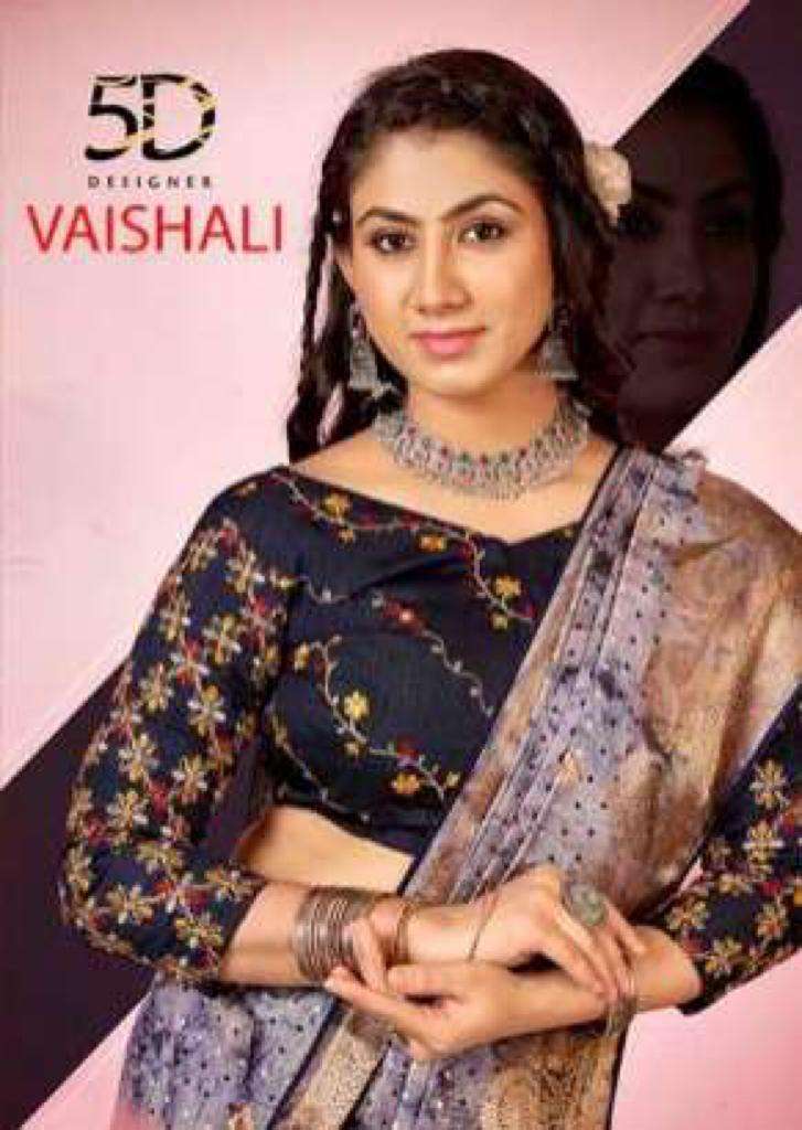 5d designer vaishali series 4801-4808 pure soft silk saree
