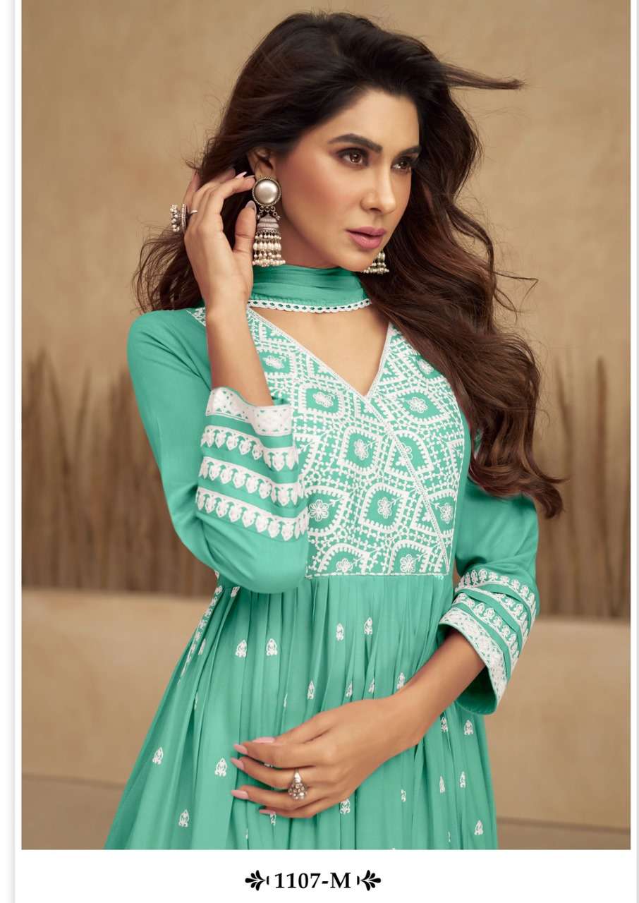 aadhira vol 5 light colour designer pure rayon viscose suit 