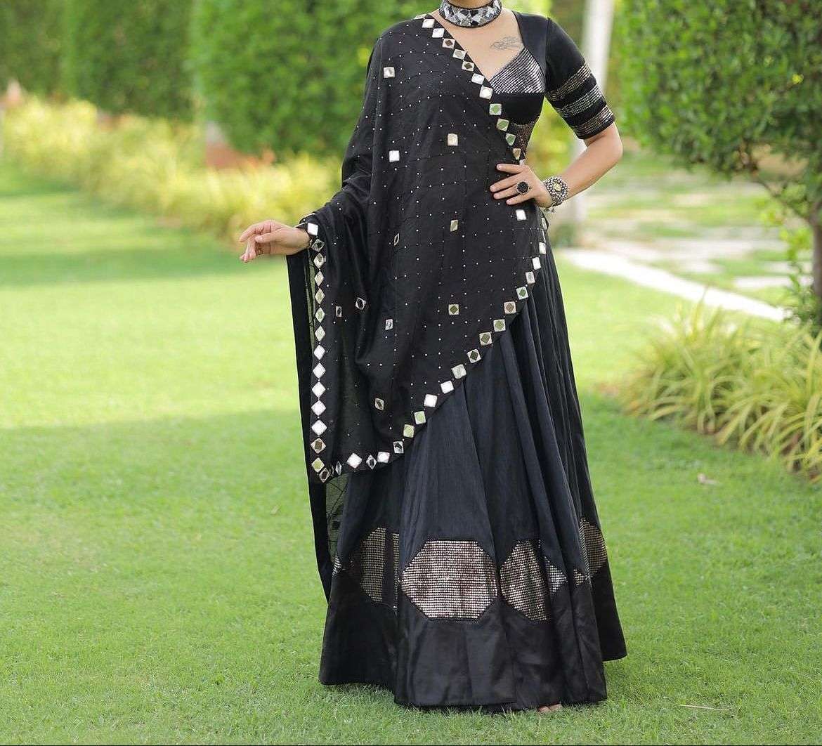 aawiya 7065 pure cotton silk lehenga