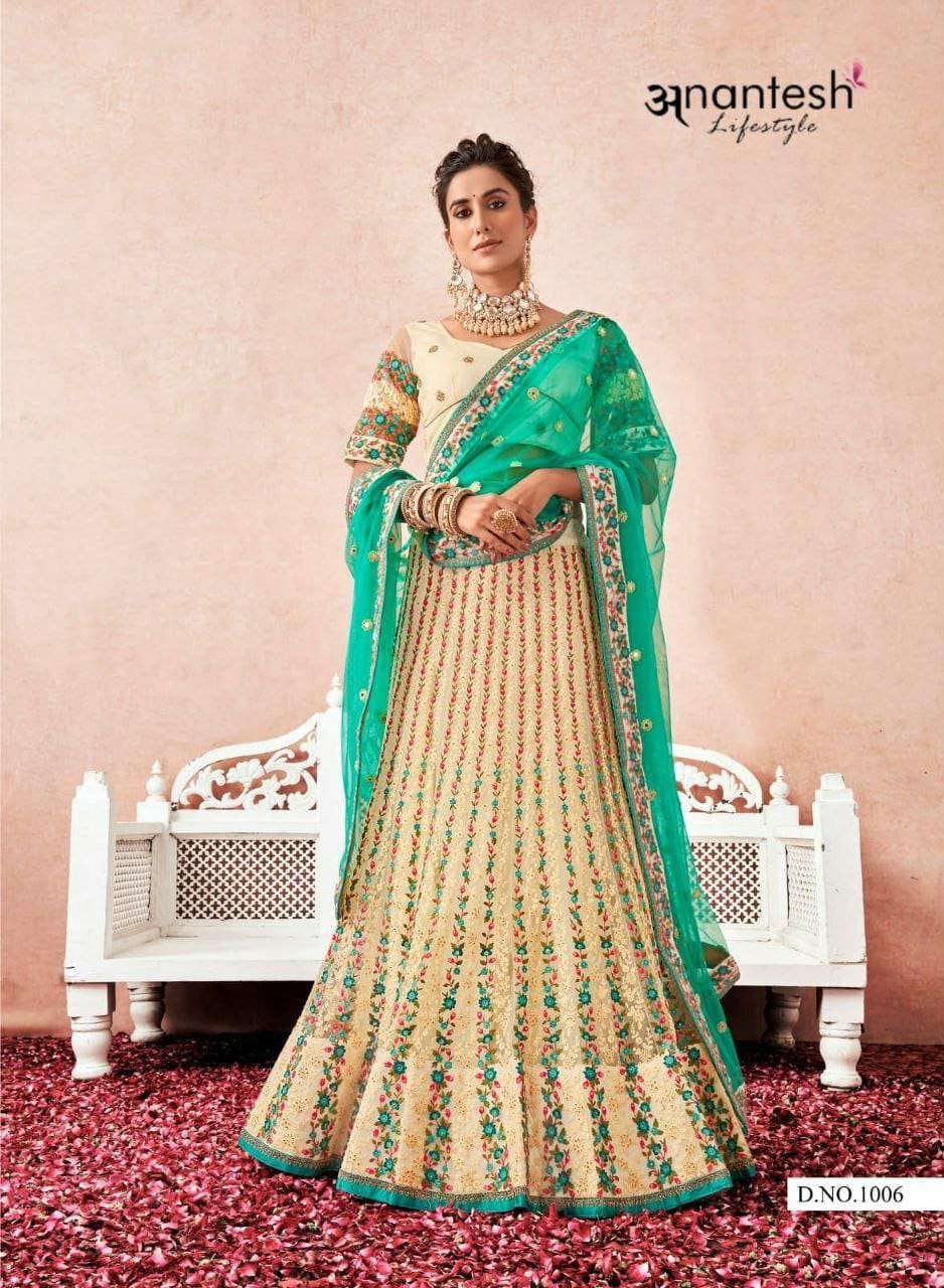 anantesh lifestyle 1006 heavy net lehenga 