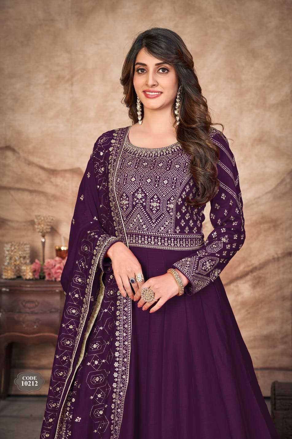 anjubaa vol 21 series 101211-101214 art silk suit