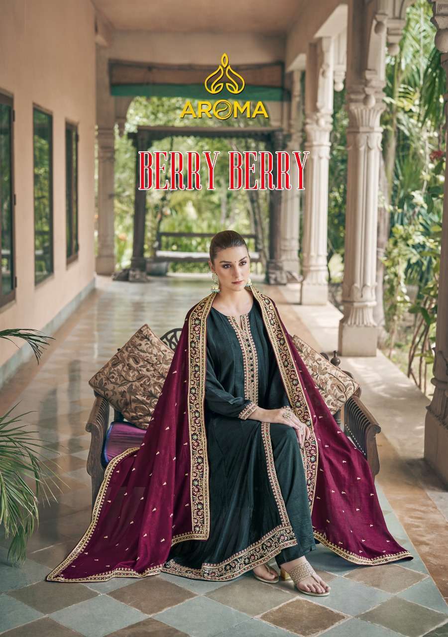 aroma berry berry series 1400-1403 real premium silk suit