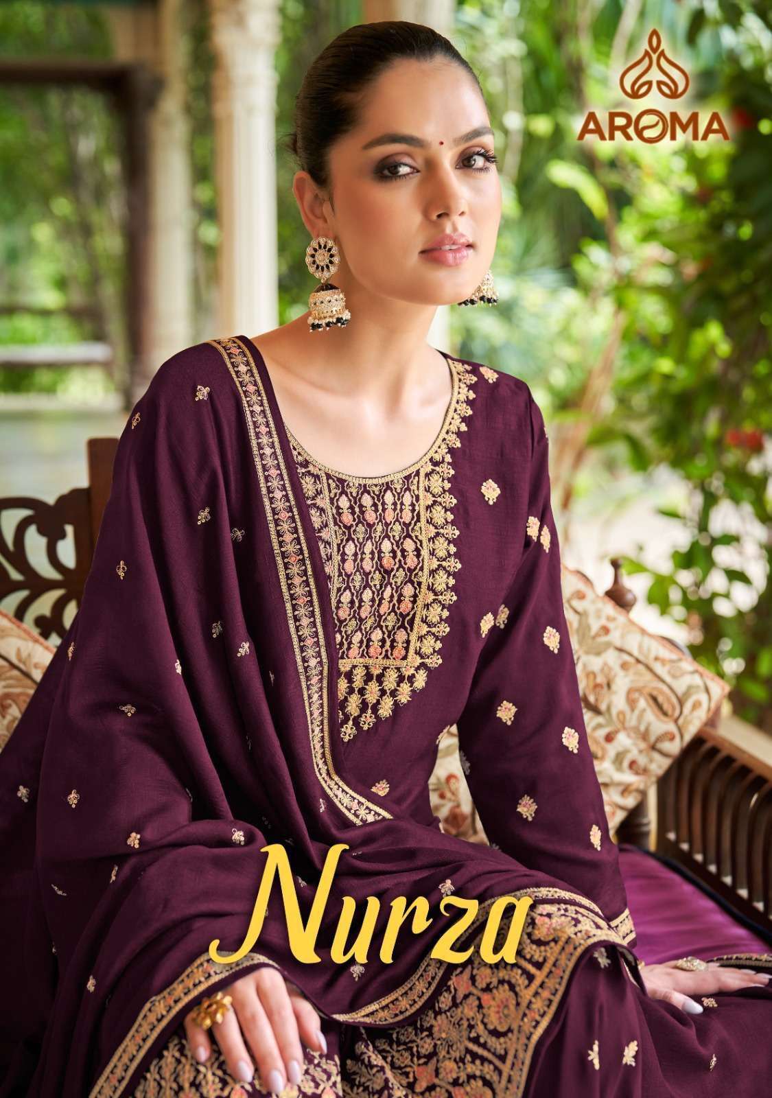 aroma nuzra series 1350-1353 real premium silk suit