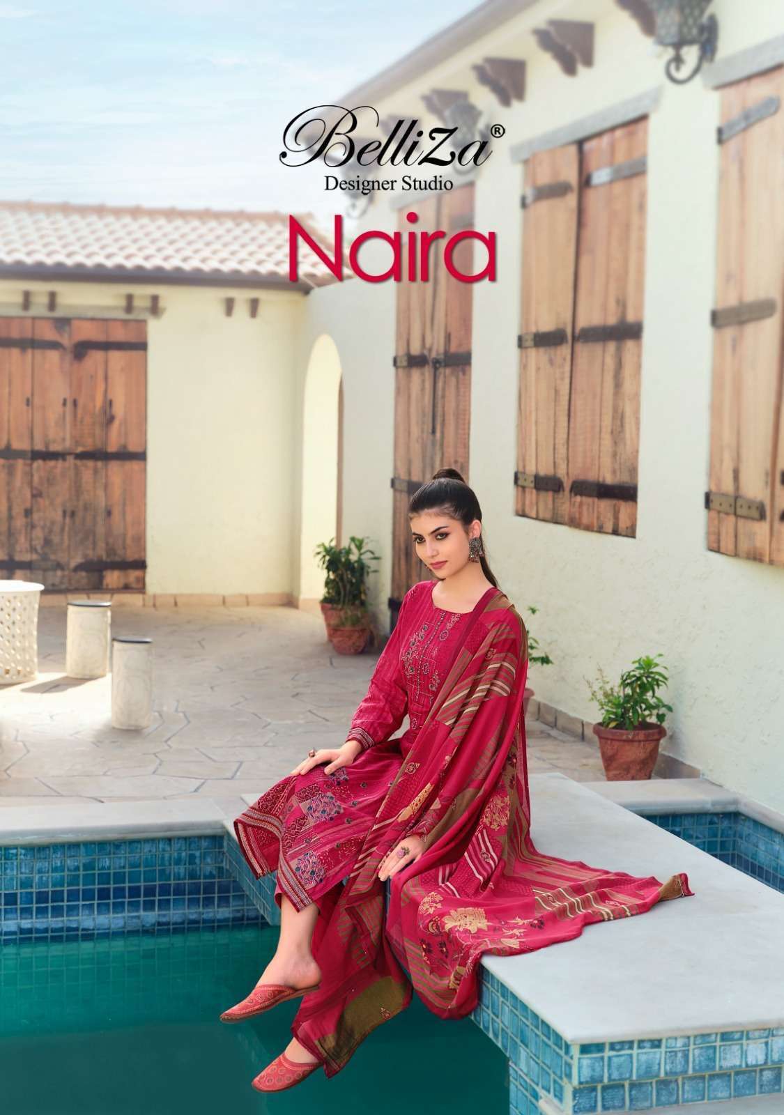 belliza naira series 792001-792010 pure cotton suit 