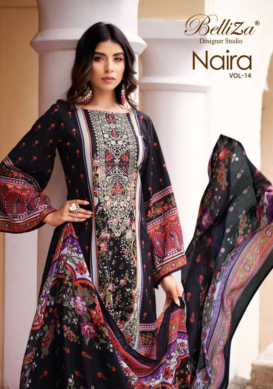 belliza naira vol 14 series 808001-808008 Pure Cotton suit