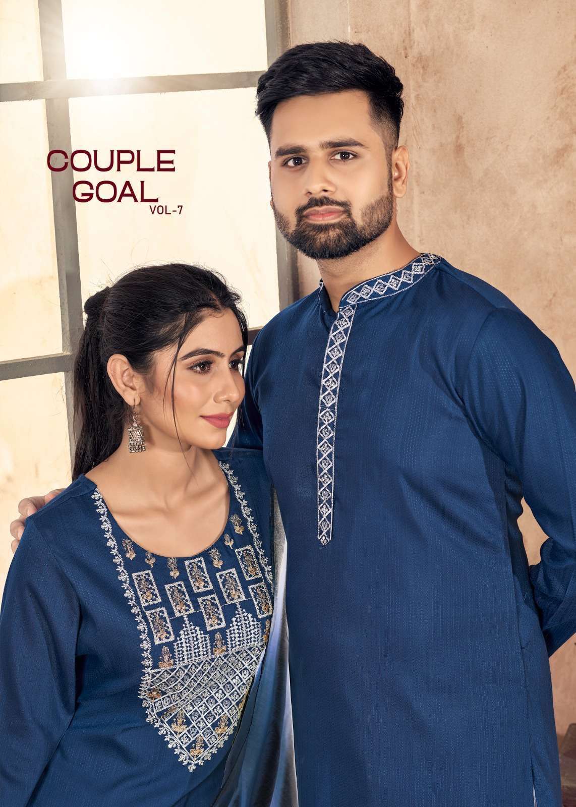 Couple Goal V-07 series 1001-1004 Pure viscose weaving suit