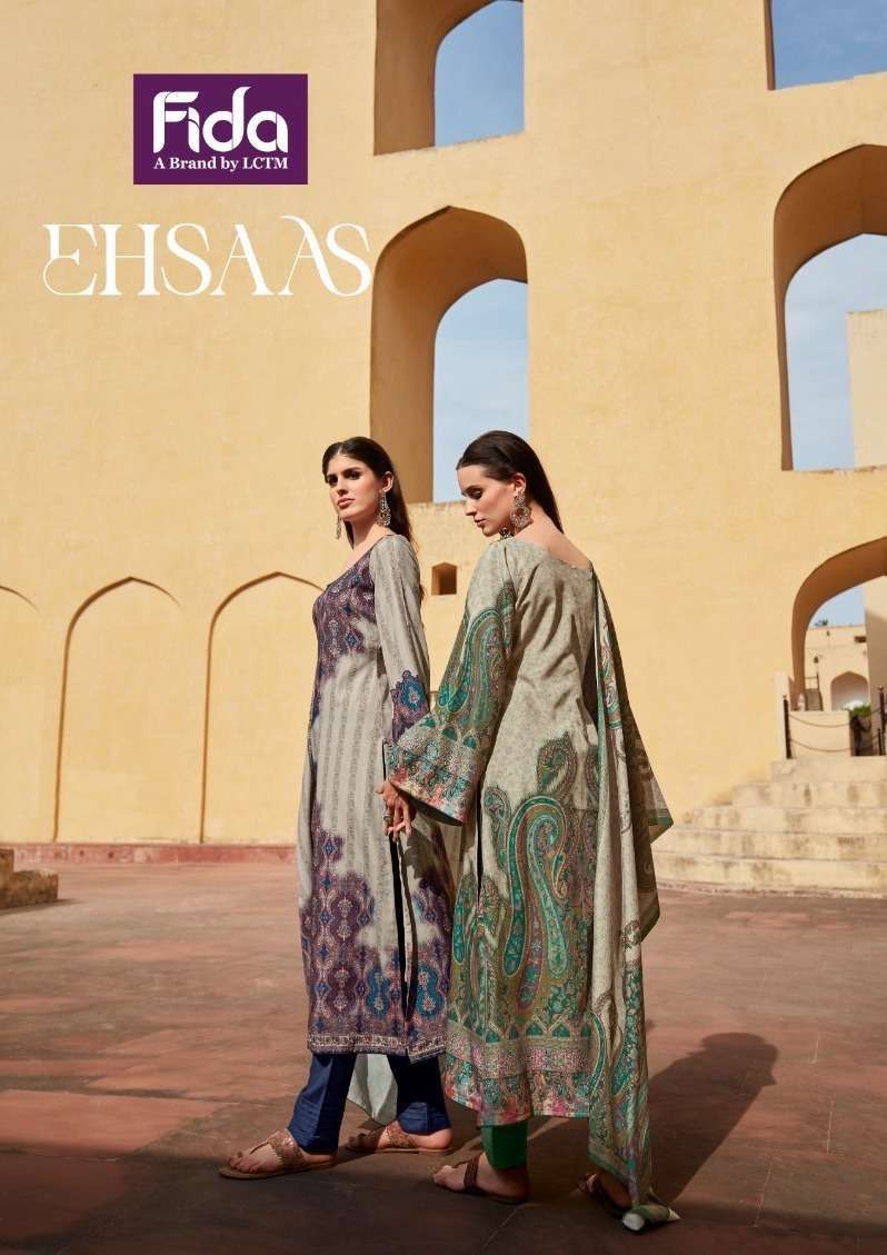 fida ehsaas series 1001-1006 kashmiri wool suit 