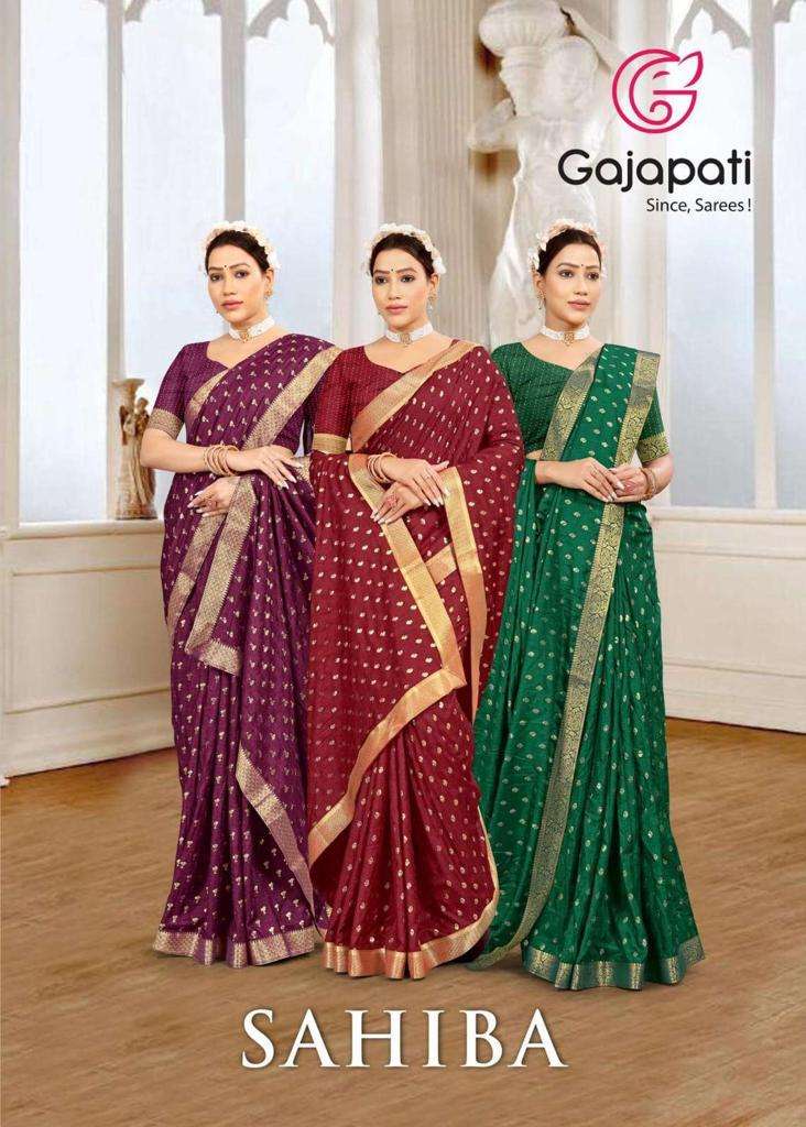 gajapati sarees sahiba series 21031-21038 vichitra saree