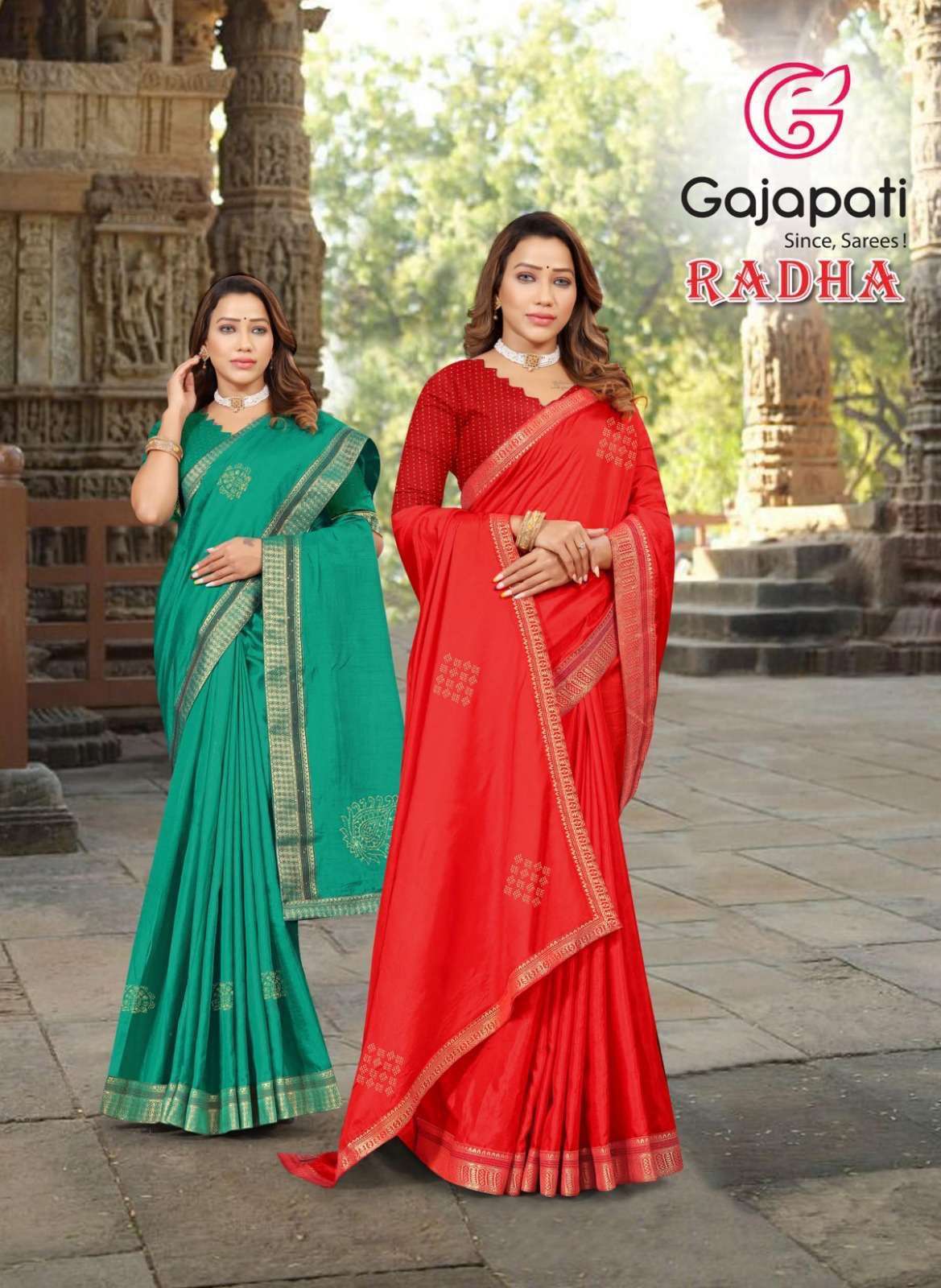 gajpati sarees radha series 21011-21018 vichitra saree