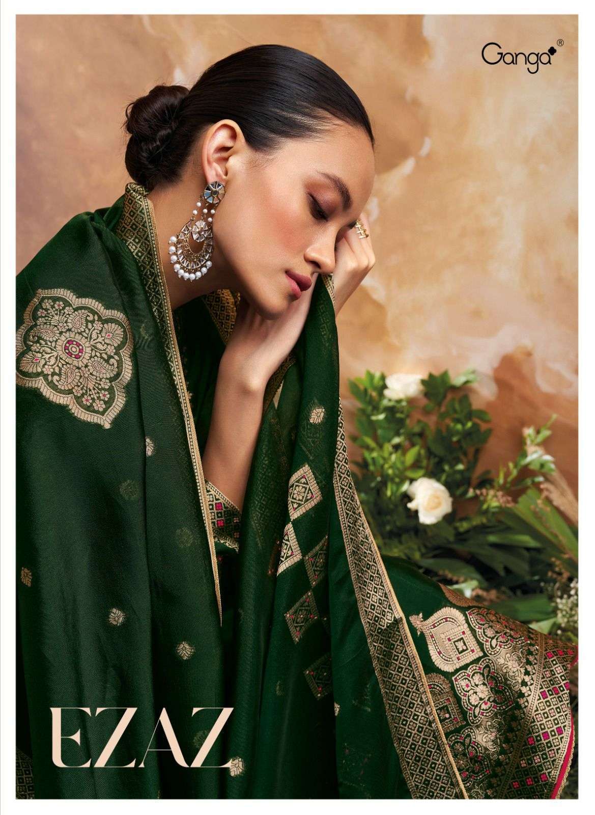 ganga ezaz series 1599-1604 premium bemberg silk suit 