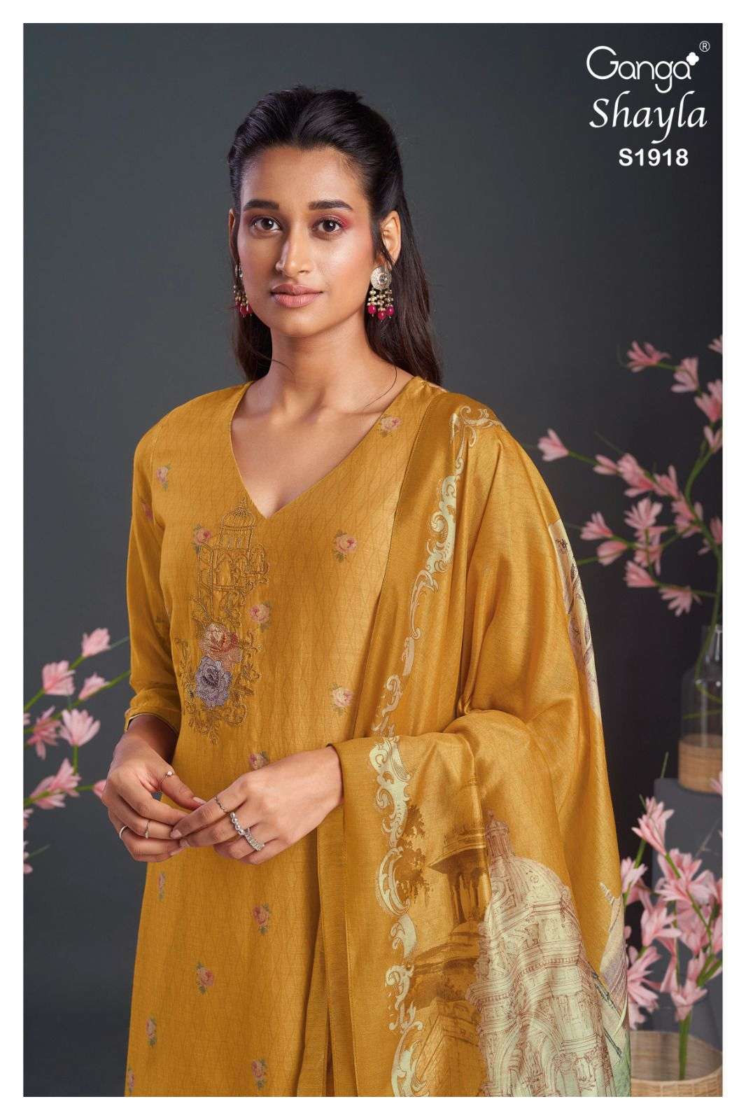 ganga shayla 1918 premium bemberg silk suit 