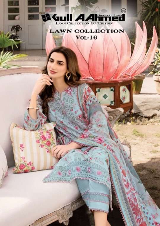 Gull Ahmed Lawn Collection Vol-16 series 151-156 Heavy Lawn Cotton suit