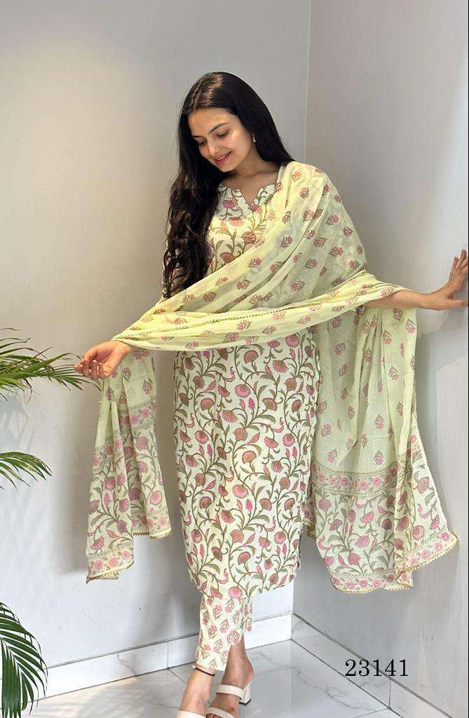 indira apparel 23141 pure cambric cotton suit