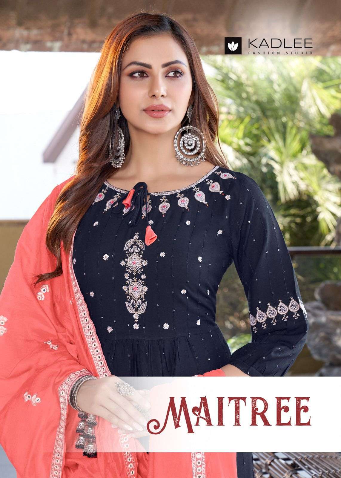 kadlee maitree series 1001-1006 Rayon Sequence Weaving suit