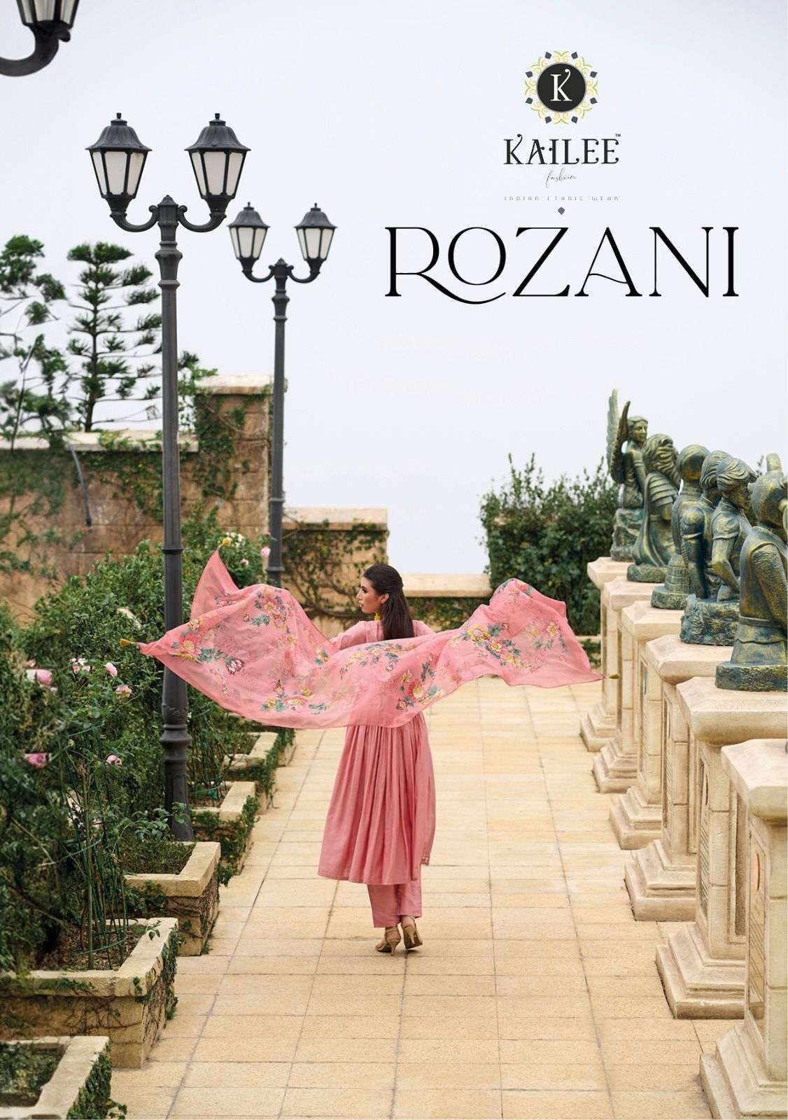 kailee fashion rozani series 41251-41255 pure viscose silk suit 
