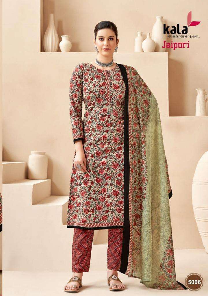 Kala Jaipuri Vol-3 series 5001-5012 cotton suit 