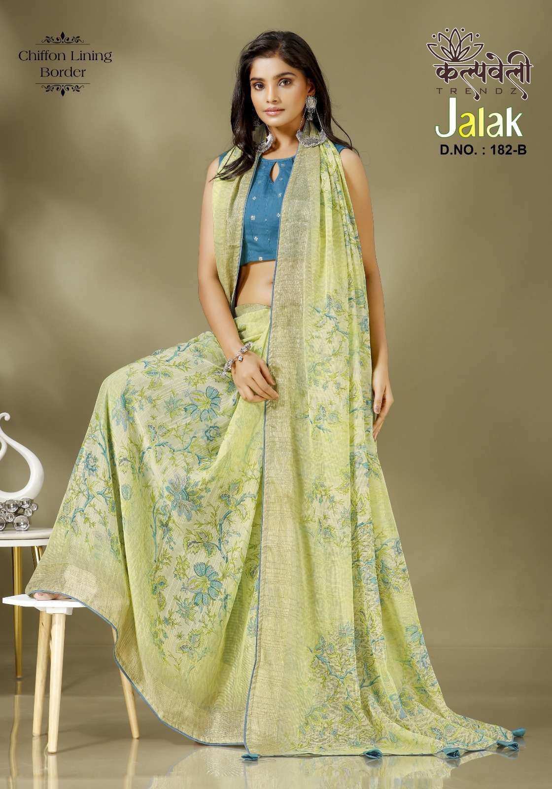 kalpavelly jalak 182 chiffon printed saree